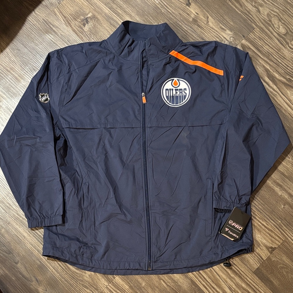 NWT Edmonton Oilers windbreaker